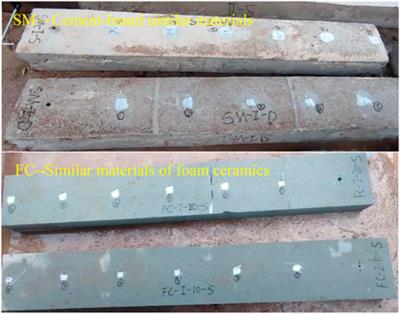 Experimental study into the propagation and attenuation of blasting vibration waves in porous rock-like materials